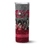 customized atlanta hawks kiss band white skinny tumbler best selling 1.webp