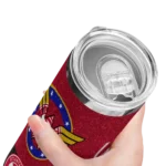 customized atlanta hawks star cluster red skinny tumbler best selling 1.webp