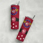 customized atlanta hawks star cluster red skinny tumbler best selling 1.webp