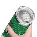customized boston celtics monogram burst green white skinny tumbler best selling 1.webp
