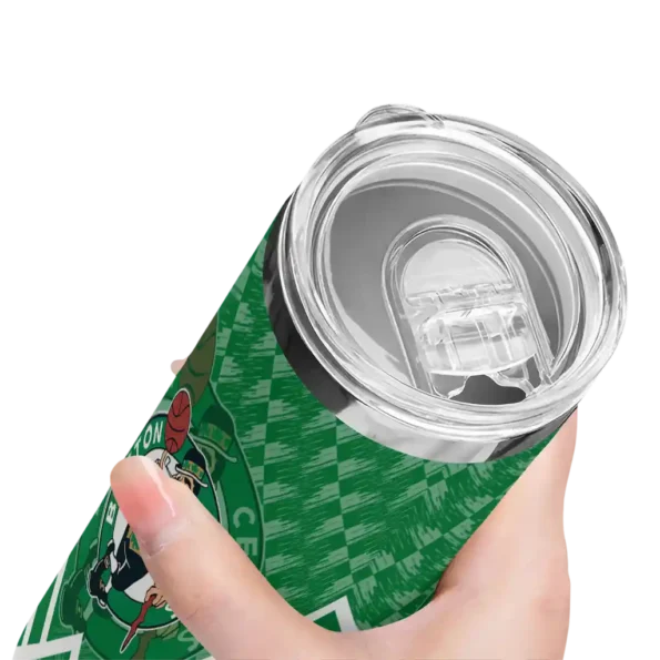customized boston celtics monogram burst green white skinny tumbler high quality.webp