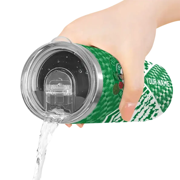 customized boston celtics monogram burst green white skinny tumbler latest model.webp