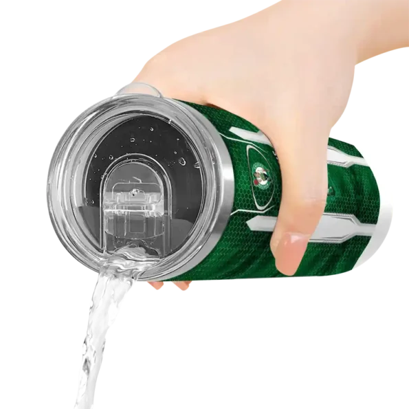 customized boston celtics stacked diamond green skinny tumbler latest model.webp