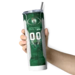customized boston celtics stacked diamond green skinny tumbler best selling 1.webp