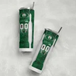 customized boston celtics stacked diamond green skinny tumbler best selling 1.webp
