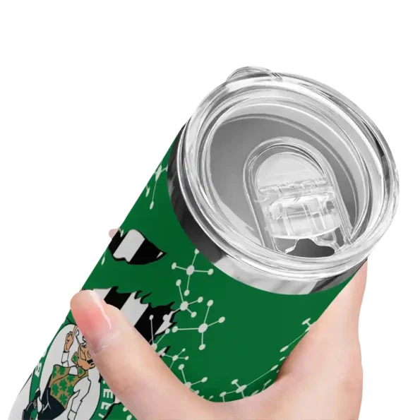 customized boston celtics star pop green black skinny tumbler high quality.webp