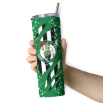 customized boston celtics star pop green black skinny tumbler best selling 1.webp