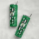 customized boston celtics star pop green black skinny tumbler best selling 1.webp
