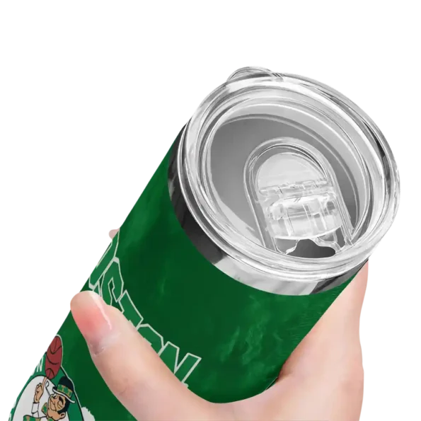 customized boston celtics torn band green white skinny tumbler high quality.webp