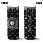 customized brooklyn nets camo streak black skinny tumbler best selling 1.webp