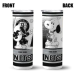 customized brooklyn nets snoopy dog black white skinny tumbler best selling 1.webp