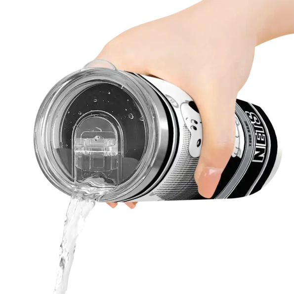 customized brooklyn nets snoopy dog black white skinny tumbler latest model.webp