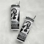 customized brooklyn nets snoopy dog black white skinny tumbler best selling 1.webp