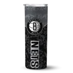 customized brooklyn nets spiral burst print black skinny tumbler best selling 1.webp