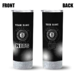 customized brooklyn nets starburst tiles black skinny tumbler best selling 1.webp