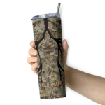 customized charlotte hornets antler flow camo skinny tumbler best selling 1.webp
