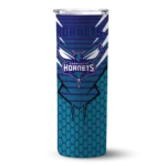 customized charlotte hornets chevron stripes teal skinny tumbler best selling 1.webp