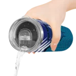 customized charlotte hornets chevron stripes teal skinny tumbler best selling 1.webp