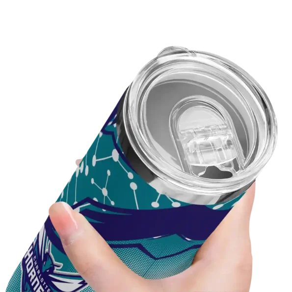 customized charlotte hornets helmet clash teal skinny tumbler high quality.webp