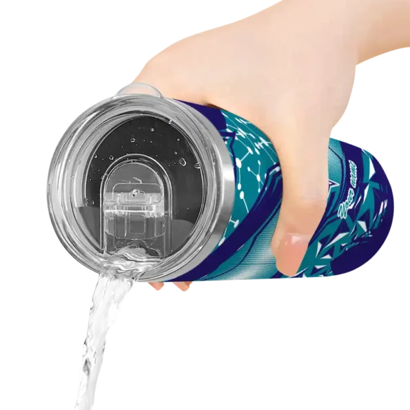 customized charlotte hornets helmet clash teal skinny tumbler latest model.webp
