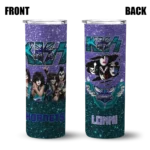customized charlotte hornets kiss band purple skinny tumbler best selling 1.webp