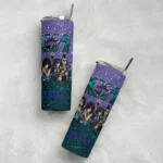 customized charlotte hornets kiss band purple skinny tumbler best selling 1.webp