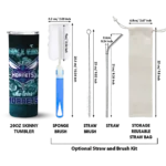 customized charlotte hornets rose romance teal black skinny tumbler best selling 1.webp