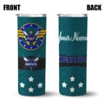 customized charlotte hornets star cluster teal skinny tumbler best selling 1.webp