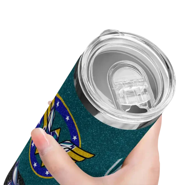 customized charlotte hornets star cluster teal skinny tumbler high quality.webp