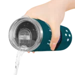customized charlotte hornets star cluster teal skinny tumbler best selling 1.webp