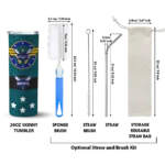 customized charlotte hornets star cluster teal skinny tumbler best selling 1.webp