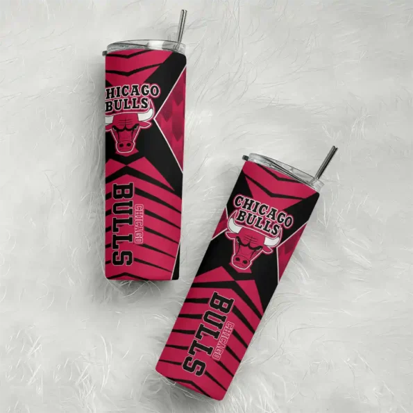 customized chicago bulls camo texture red skinny tumbler top rated.webp