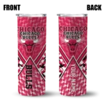 customized chicago bulls monogram burst red white skinny tumbler best selling 1.webp