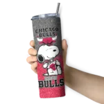 customized chicago bulls snoopy attitude red skinny tumbler best selling 1.webp