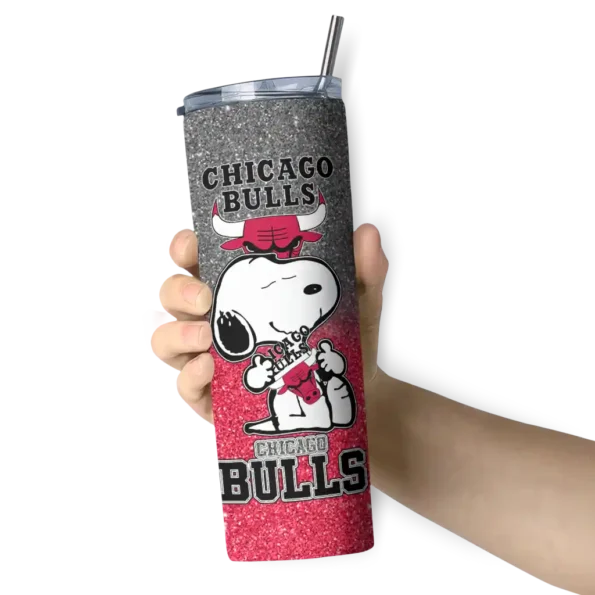 customized chicago bulls snoopy attitude red skinny tumbler premium grade.webp