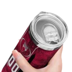customized chicago bulls stacked diamond red skinny tumbler best selling 1.webp