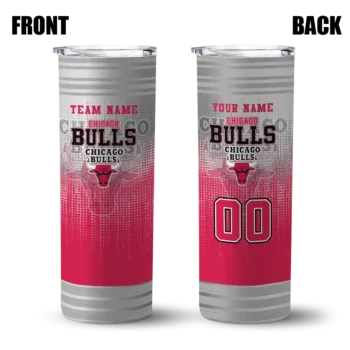 customized chicago bulls swirl texture red skinny tumbler fashion forward.webp