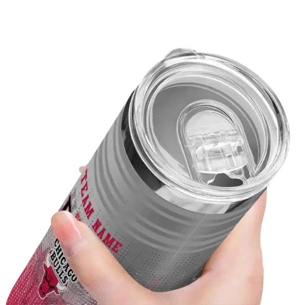 customized chicago bulls swirl texture red skinny tumbler high quality.webp