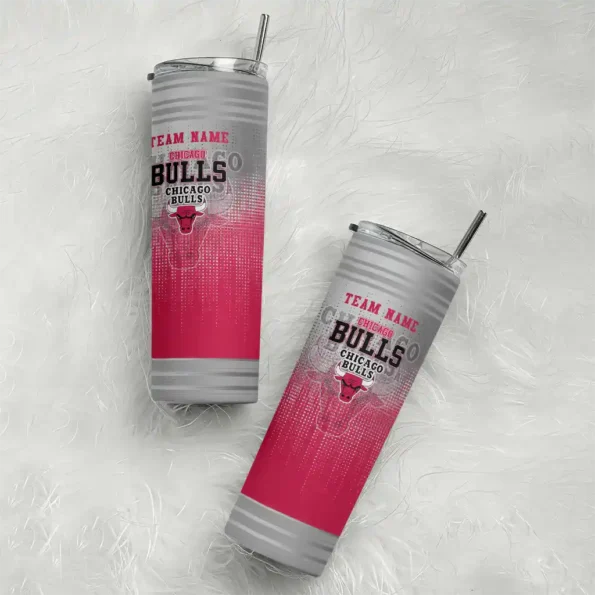 customized chicago bulls swirl texture red skinny tumbler top rated.webp