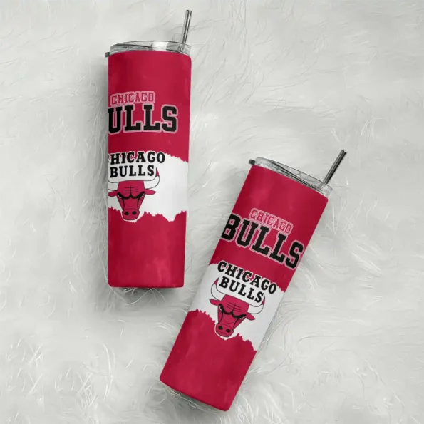 customized chicago bulls torn band red white skinny tumbler top rated.webp