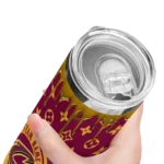 customized cleveland cavaliers camo streak wine skinny tumbler best selling 1.webp