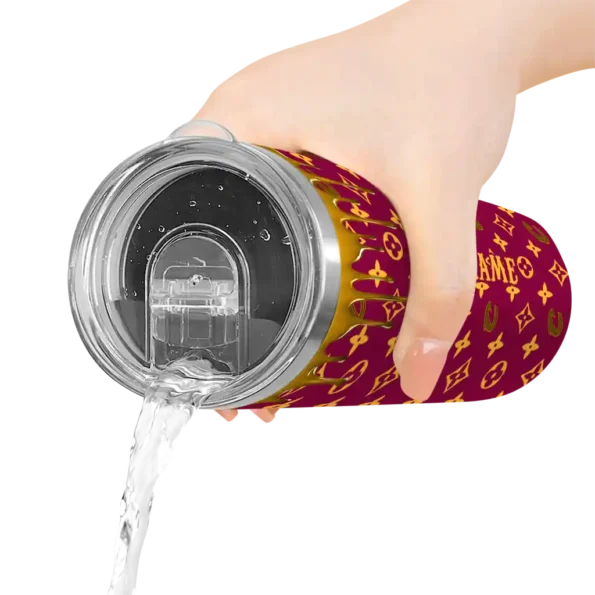 customized cleveland cavaliers camo streak wine skinny tumbler latest model.webp