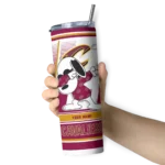 customized cleveland cavaliers snoopy dog wine white skinny tumbler best selling 1.webp