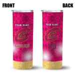 customized cleveland cavaliers starburst tiles wine skinny tumbler best selling 1.webp