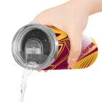 customized cleveland cavaliers web stripes wine white skinny tumbler best selling 1.webp