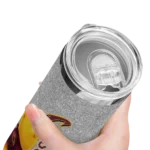 customized cleveland cavaliers winnie the pooh wine gray skinny tumbler best selling 2.webp