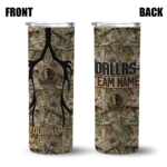 customized dallas mavericks antler flow camo skinny tumbler best selling 1.webp