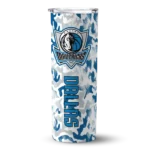 customized dallas mavericks claw marks blue white skinny tumbler best selling 1.webp