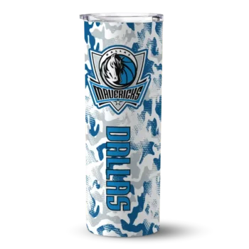 customized dallas mavericks claw marks blue white skinny tumbler best selling 1.webp
