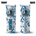 customized dallas mavericks claw marks blue white skinny tumbler best selling 1.webp
